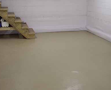 Concrete Floor Installation after being poured