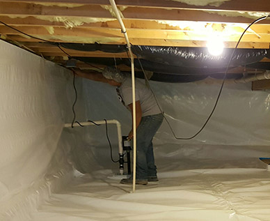 Insulated crawl space